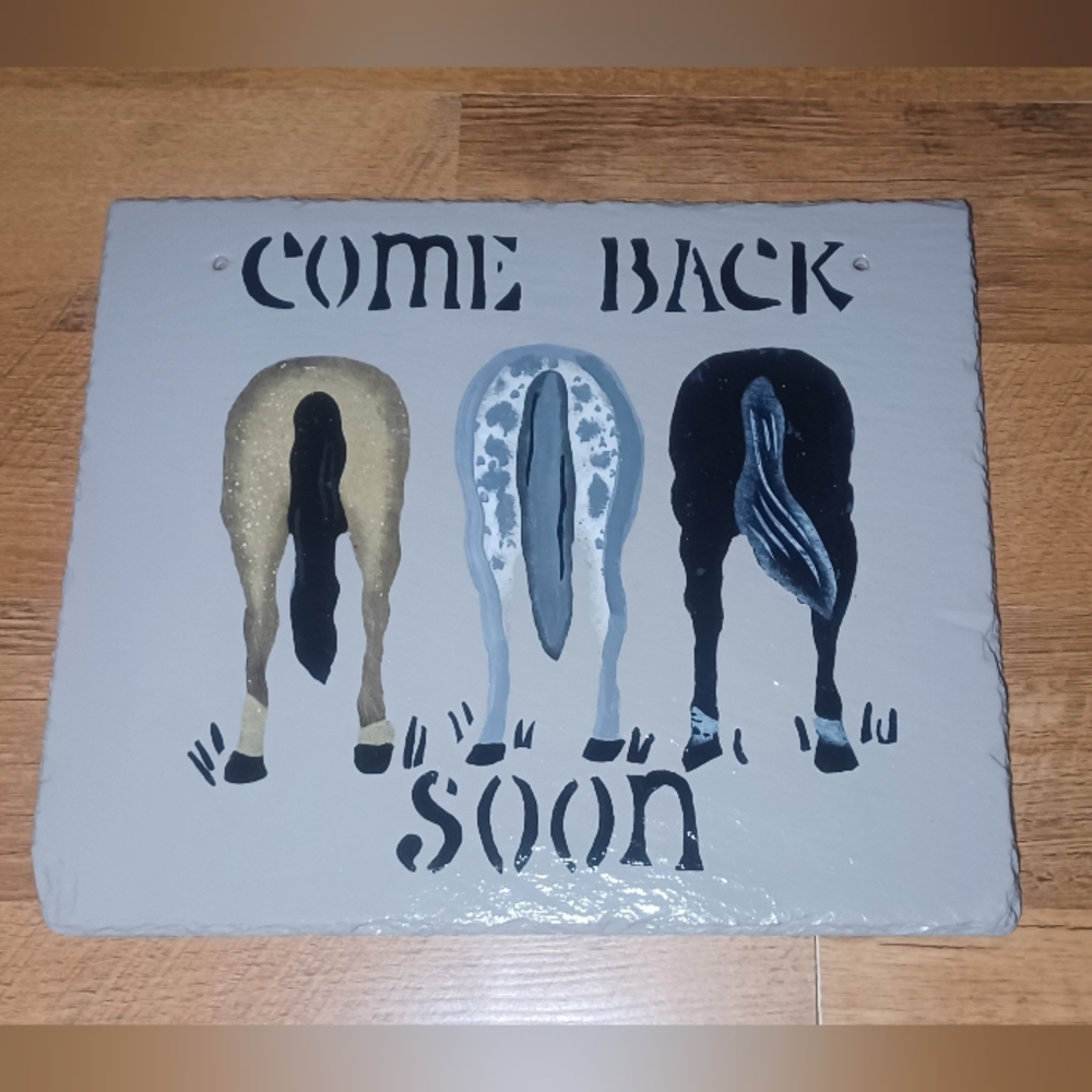 Come Back Soon Handpainted Sign